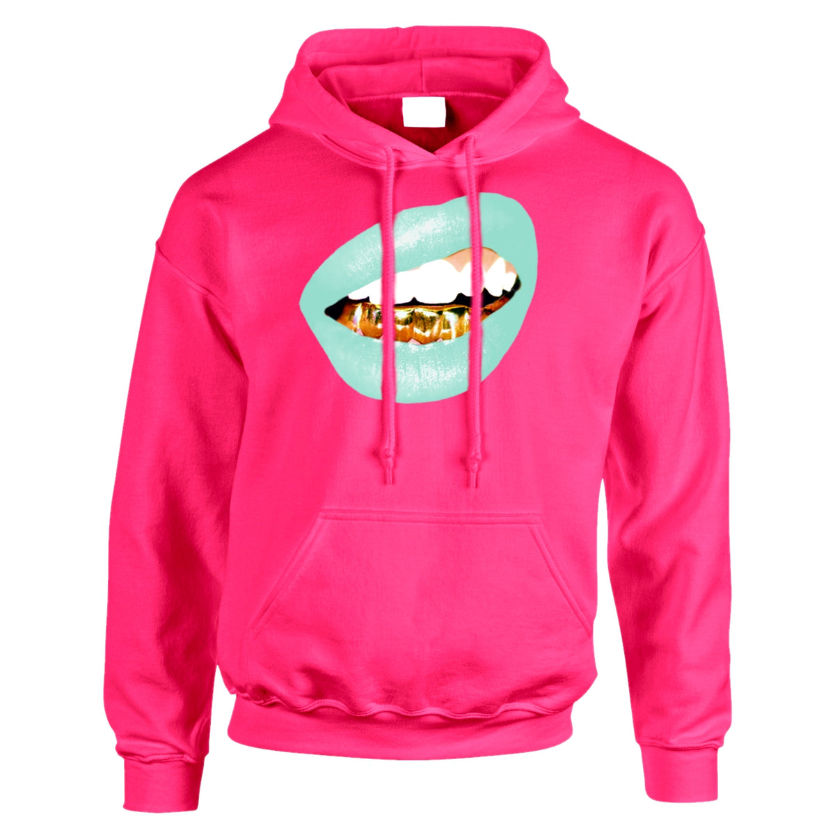 Trill Grill Mint Green Lips Hoodie Copy R Max Clothing 