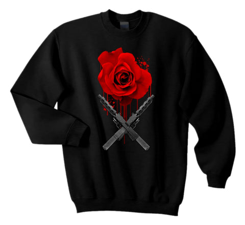 "Blood Rose" Sweatshirt - Overstock